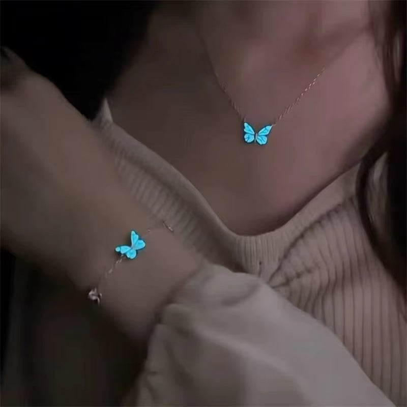 Luminous Butterfly Necklace — Glows In The Dark