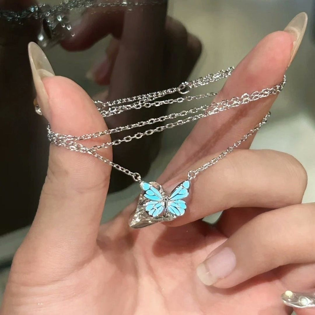 Luminous Butterfly Necklace — Glows In The Dark