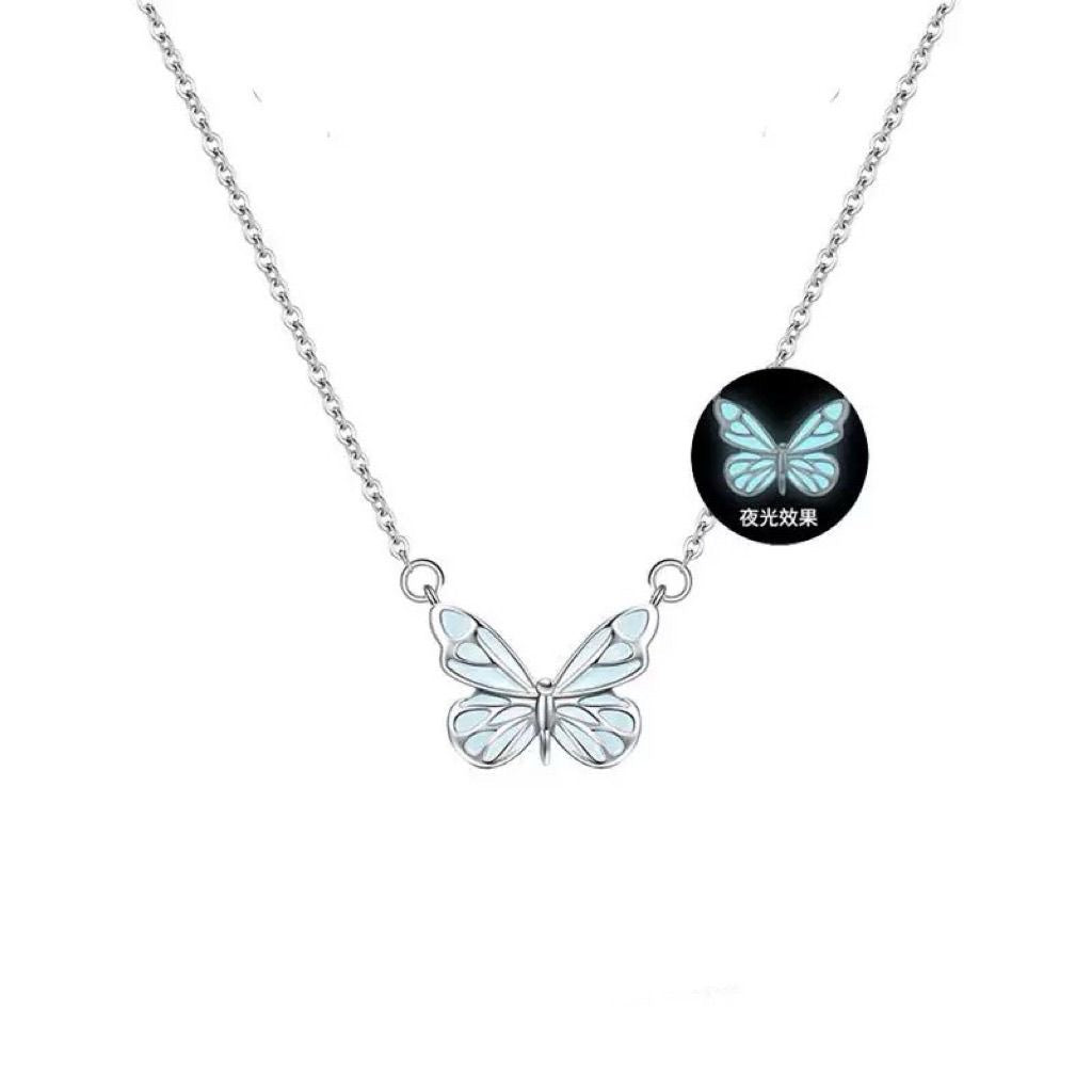 Luminous Butterfly Necklace — Glows In The Dark