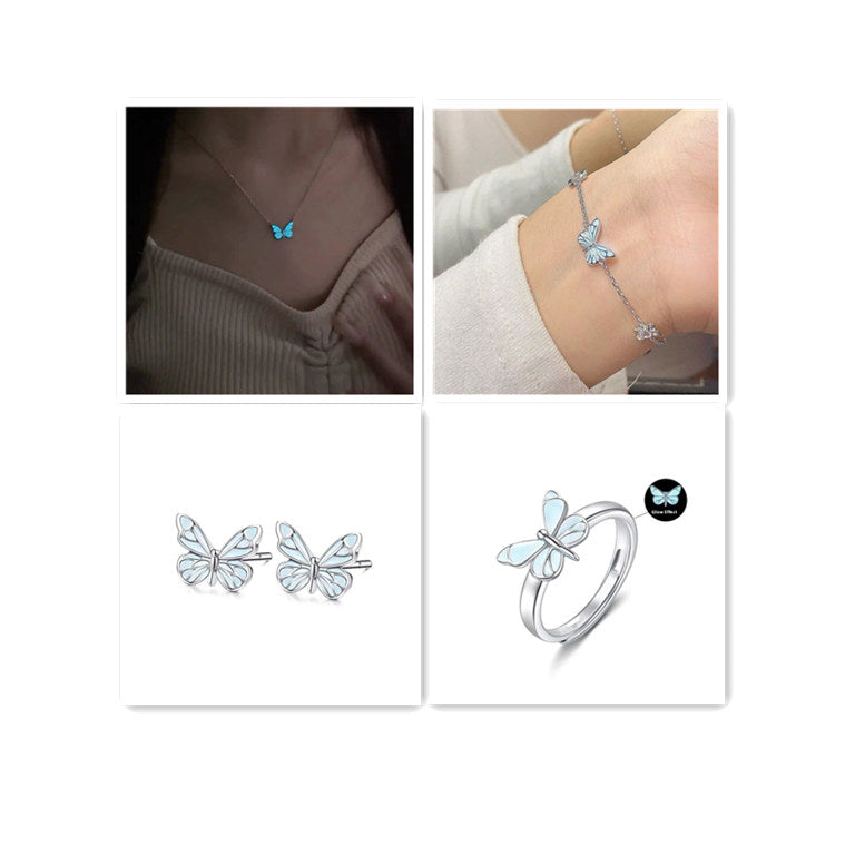 Luminous Butterfly Necklace — Glows In The Dark