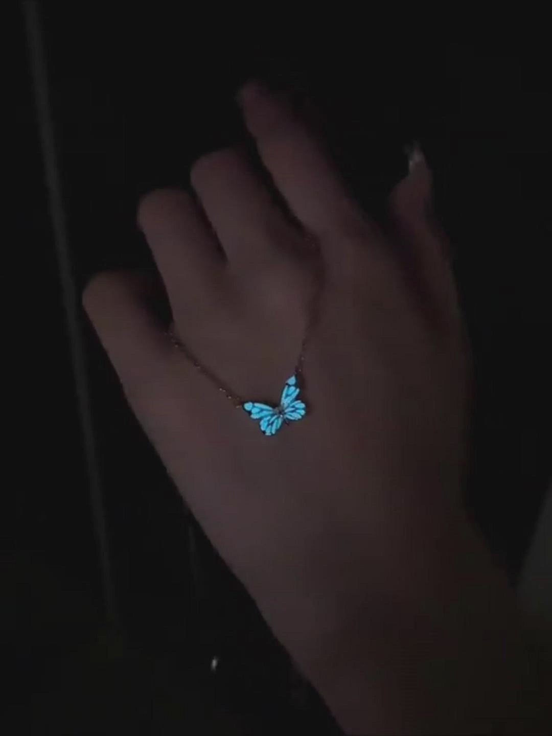 Luminous Butterfly Necklace — Glows In The Dark