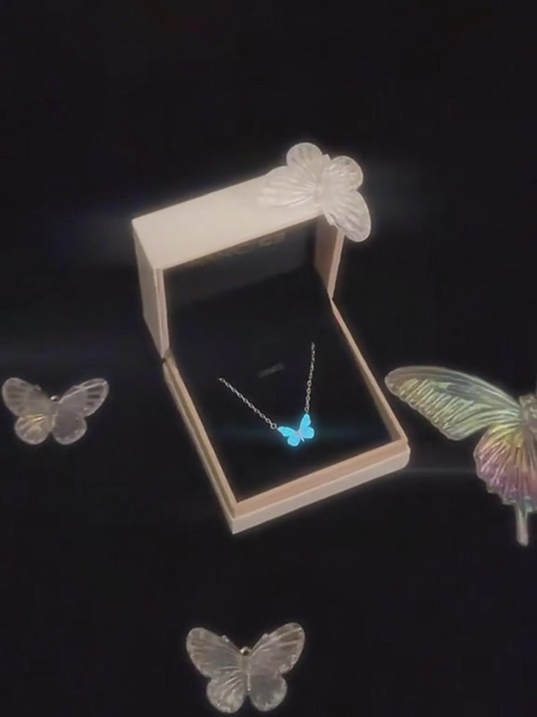 Luminous Butterfly Necklace — Glows In The Dark